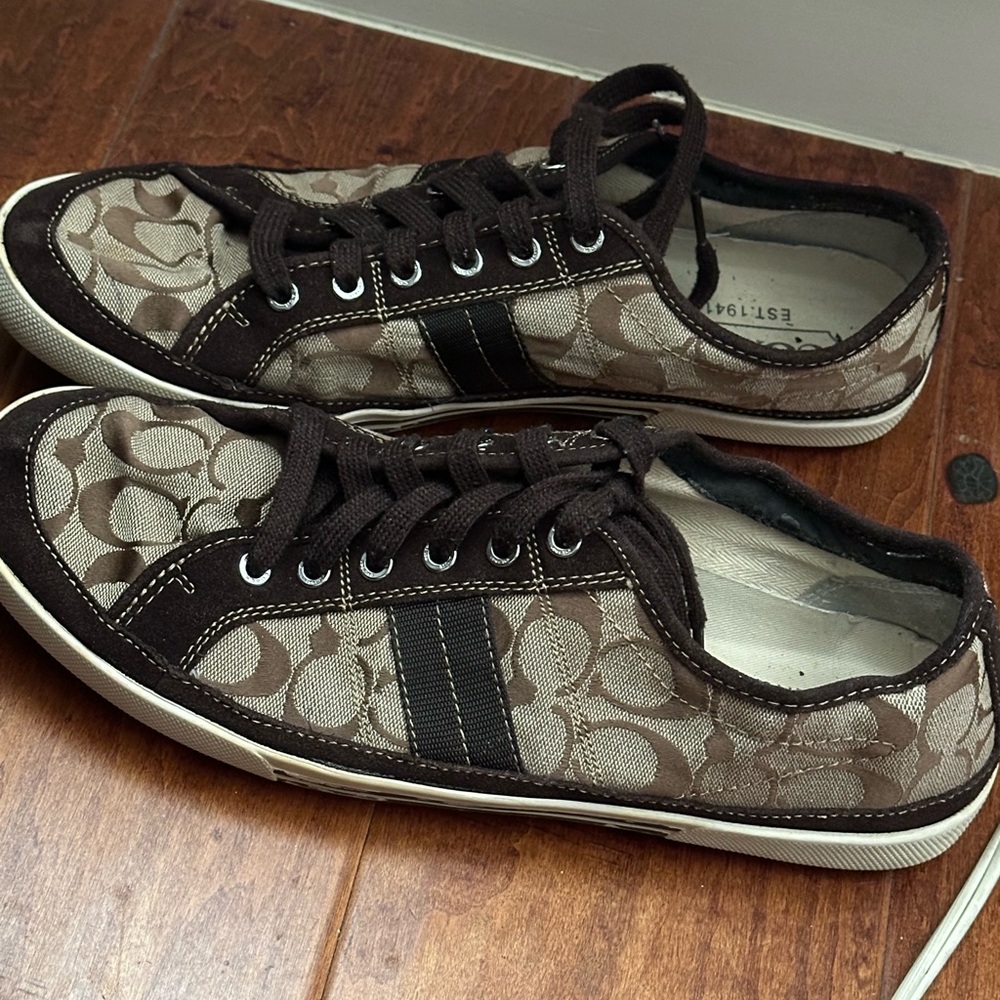 Coach monogram flats